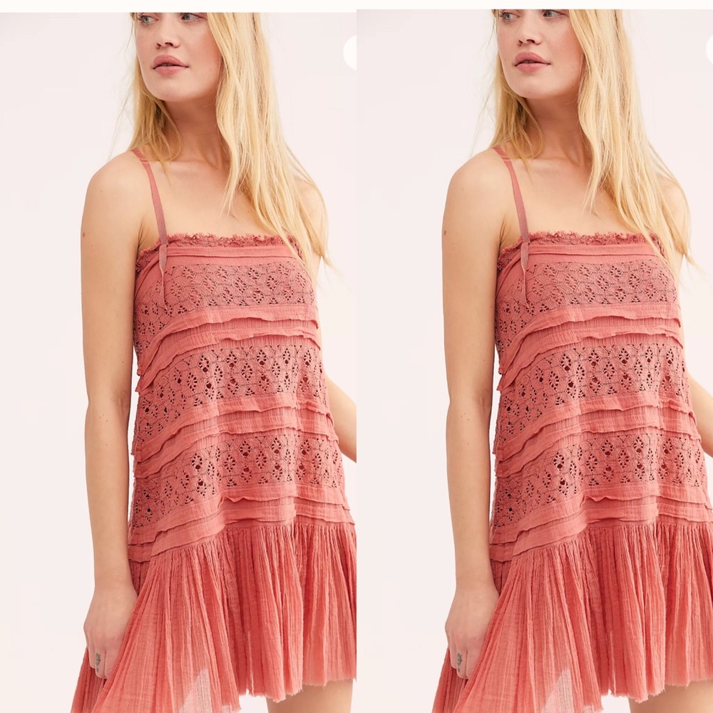 Free People Shailee Slip Mini Dress White